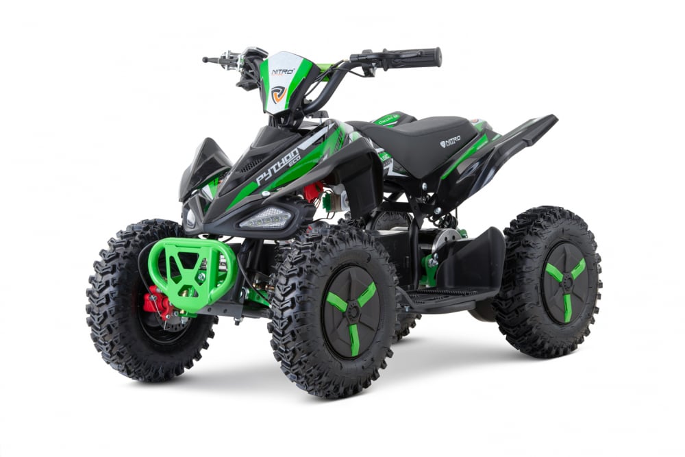 Atv electric pentru copii Nitro Eco Python 1000W 36V cu 3 viteze si anvelope winter