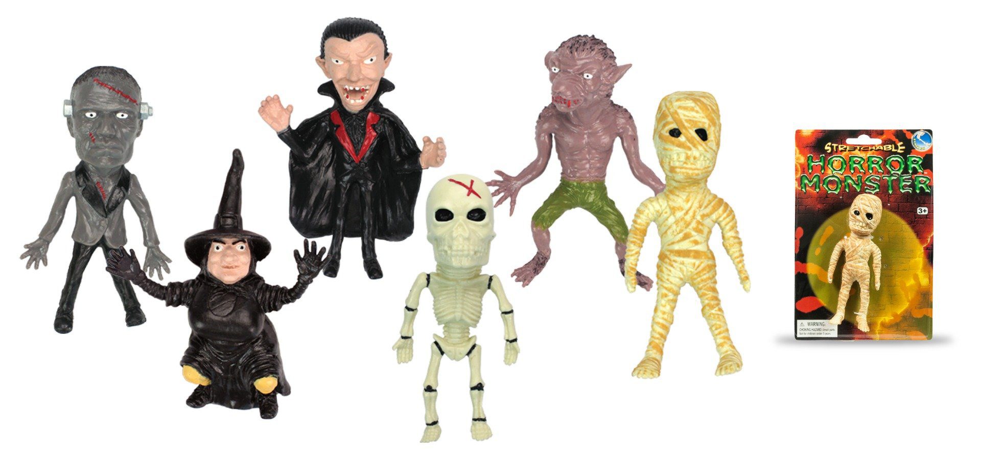 Figurina flexibila Toy Major Stretchy Monster - Jucarie de intins si modelat