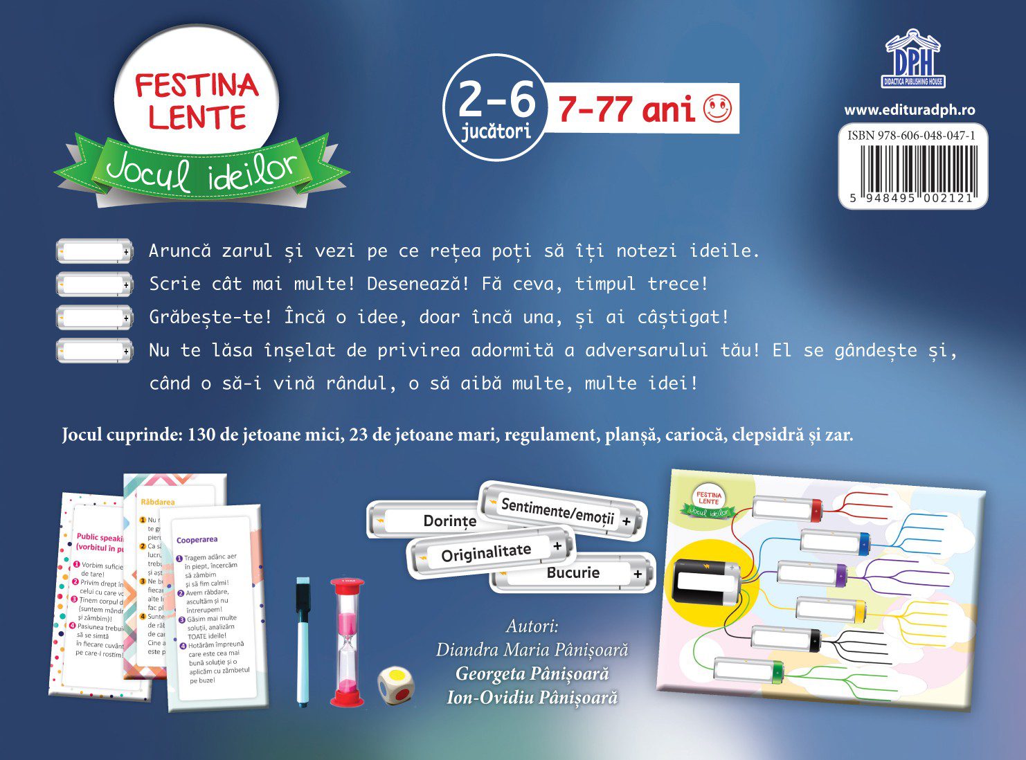 Joc Educativ Festina Lente - Creativitate si Dezvoltare Idei cu Zaruri Didactica