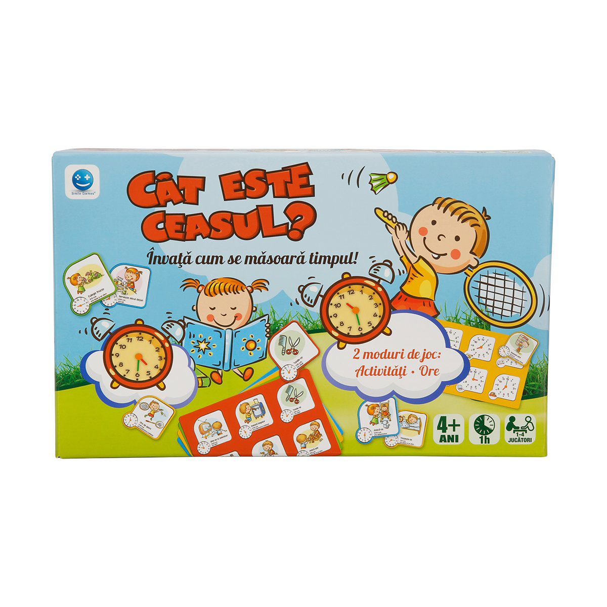 Joc Educativ Invata Cititul Ceasului cu Cartonase si Activitati Copii
