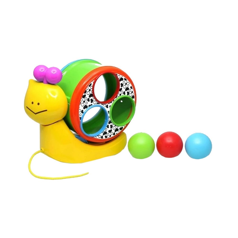 Jucarie B-Kids Melc interactiv cu 3 mingi si toba antrenare motricitate