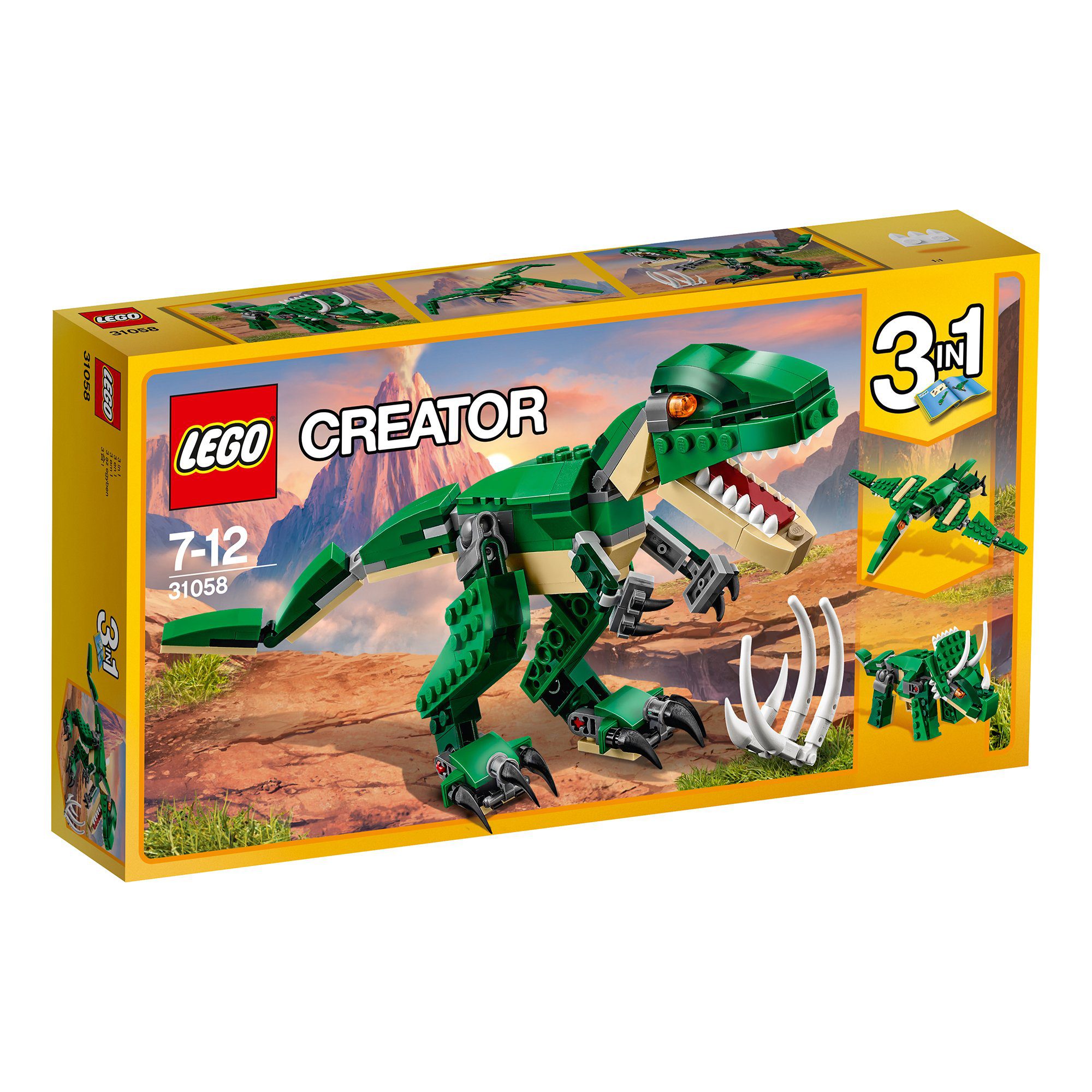 Lego Creator Set Constructie T-Rex 3in1 Dinozaur Cu Gura Mobila 31058