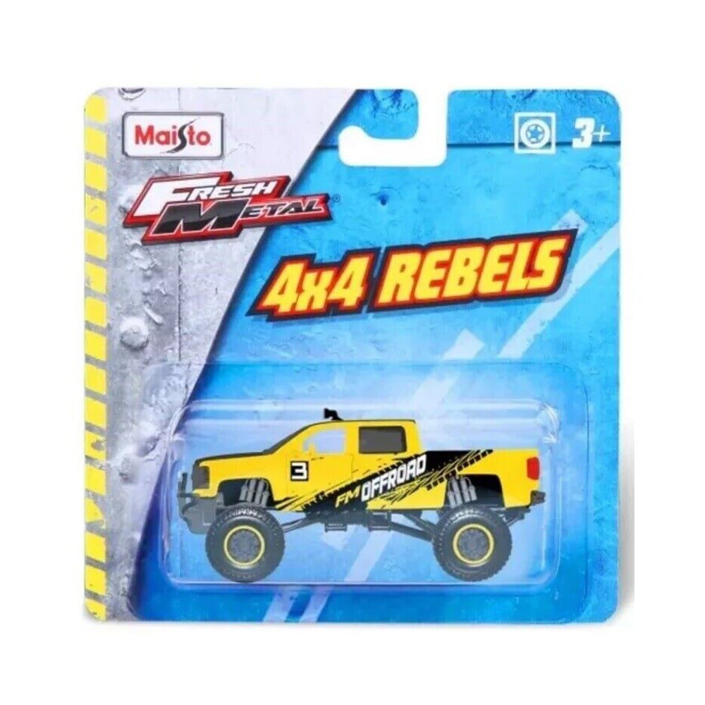 Maisto 4X4 Rebels Sasiu Ridicat Roti Cauciuc Portiere Deschidere 11cm 3+
