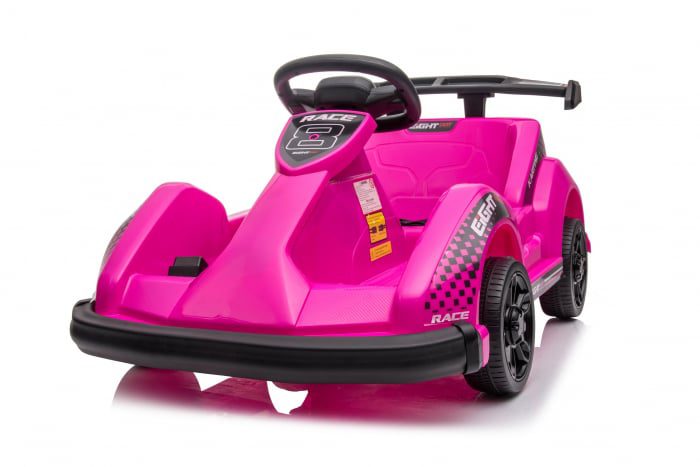 Masina Electrica Kart RACE8 6V Telecomanda Bara Protectie Roz