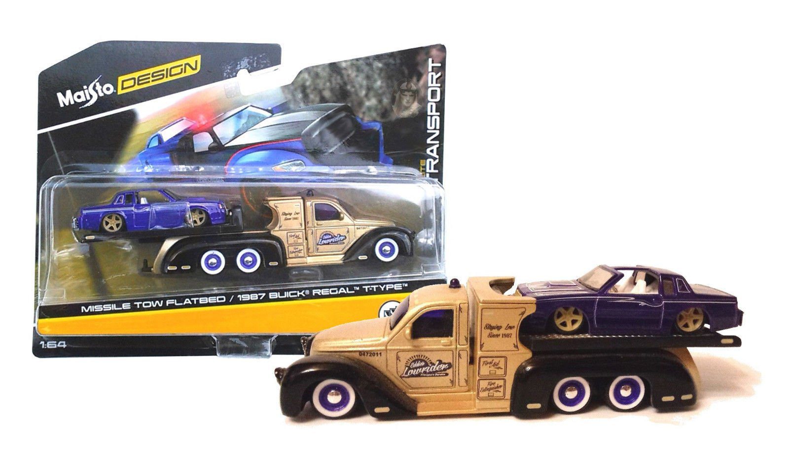 Masinuta Maisto Buick Regal T-type 1:64 cu Remorca si Rampa Functionala Mais-15055
