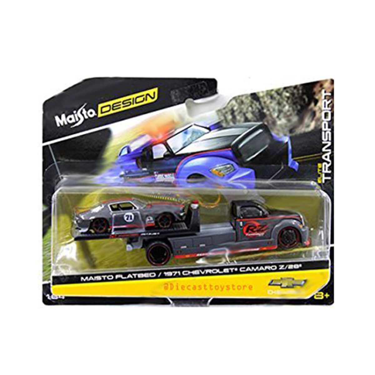 Masinuta Maisto Elite 1:64 Mais-15055 Camaro Z/28 Remorca Rampa