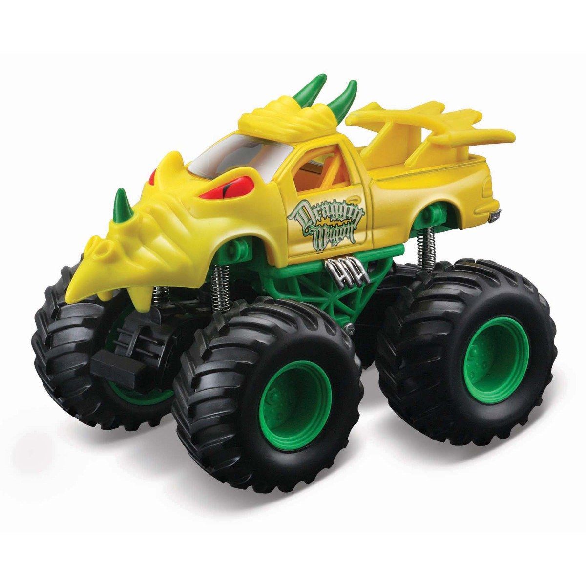 Masinuta Maisto Fresh Metal Earth Shockers Roti Gigante Competitie Galben