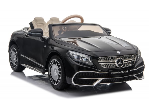 Masinuta electrica Mercedes S650 Maybach 12V 90W Negru pentru copii 2-7 ani