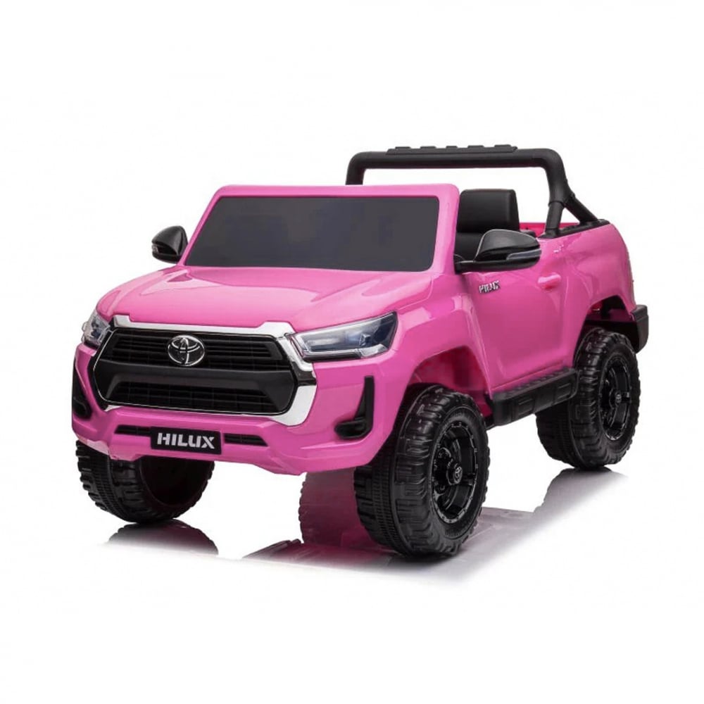 Masinuta electrica Toyota Hilux 4x4 12V Barbie Pink replica copii 2-6 ani