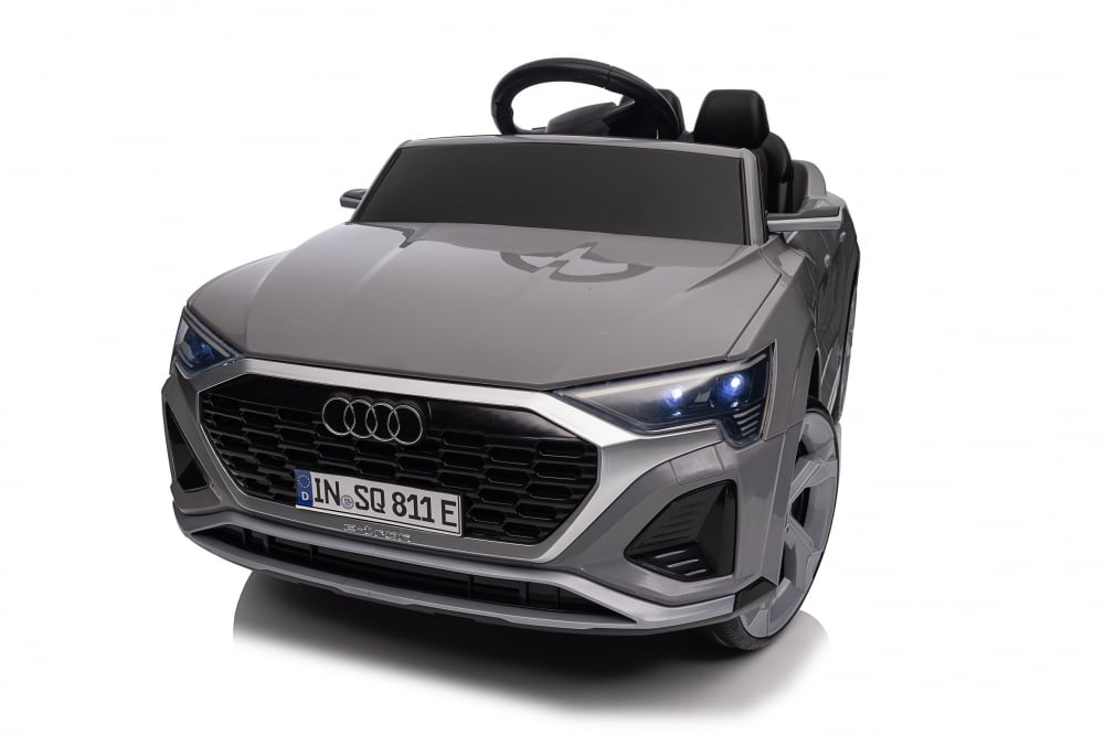 Masinuta electrica pentru copii Audi SQ8 12V cu roti moi si scaun tapitat