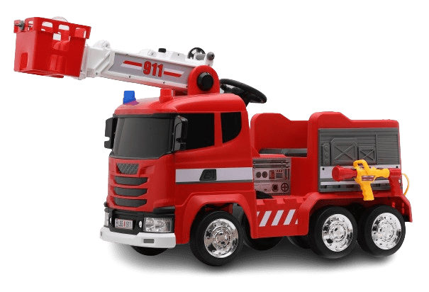 Masinuta pompieri electrica Kinderauto B911 140W 12V scara extensibila