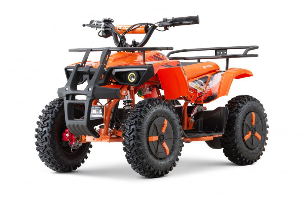 Mini Atv electric Nitro Dusty 1000W 36V anvelope Snowy culoare Portocaliu