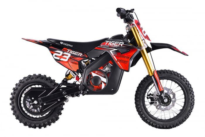 Motocicleta electrica Eco Tiger 1000W copii 6-12 ani off-road teren deluros