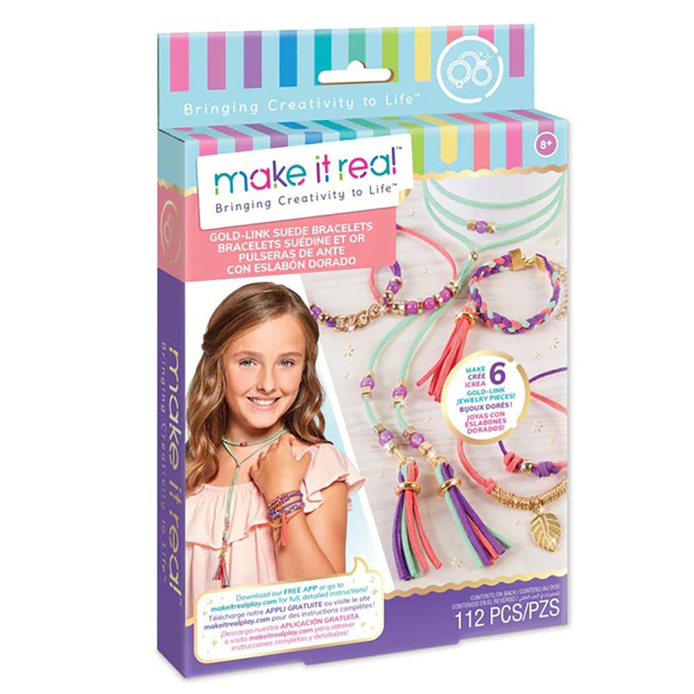 Set Make It Real creare bratari si coliere cu 60 margele si 3 snururi