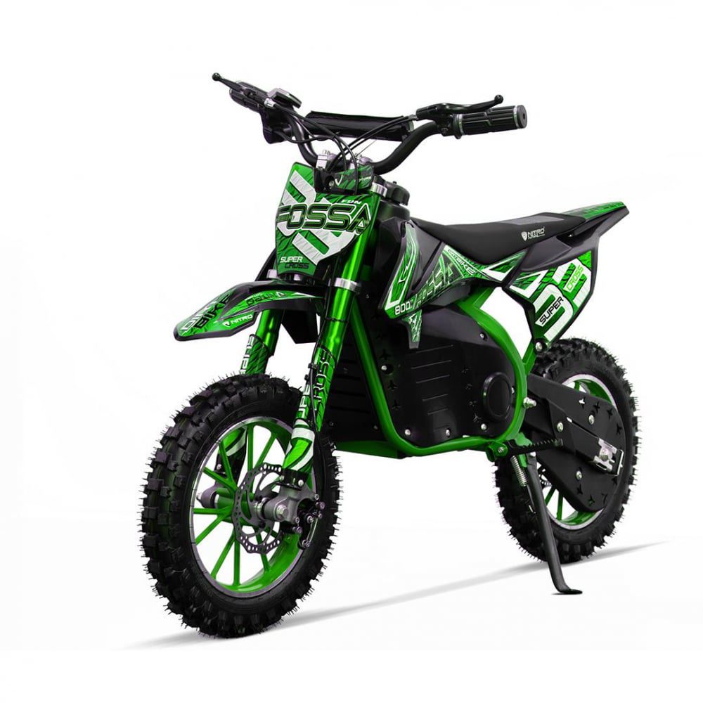 Motocicleta electrica Nitro Eco Fossa 1000W 36V limitator viteza verde