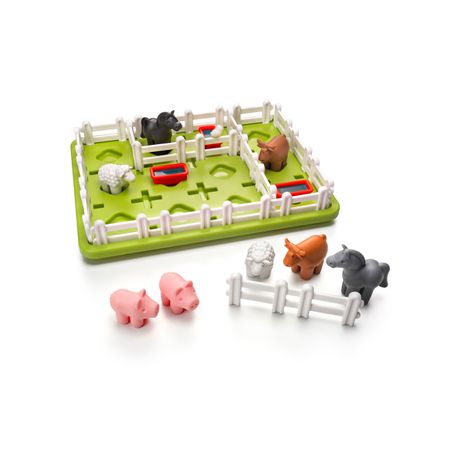 Joc Puzzle Smart Farmer Smart Games - Strategie Ferma cu 3 Garduri