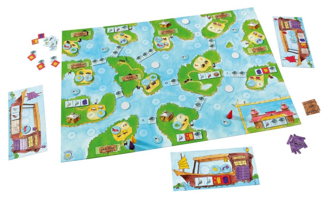 Joc cooperativ Arhipelagul Prinde 6 specii si evita rechinii Sunny Games