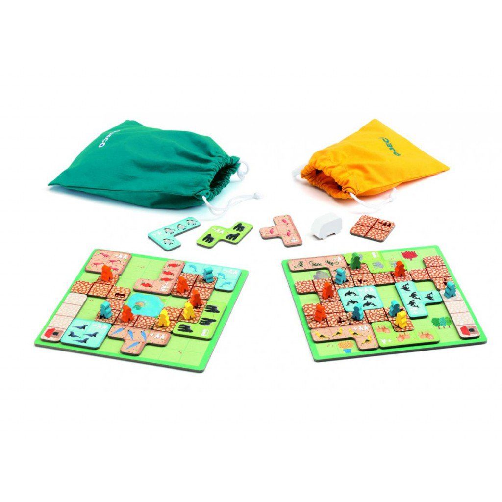 Joc educativ de strategie WonderZoo Djeco pentru familie