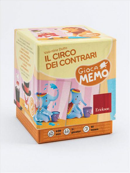 Joc memo circul contrariilor erickson cu 50 carduri personaje de circ