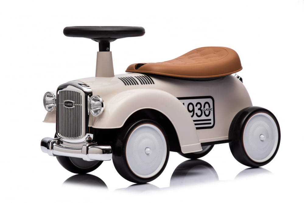 Masina de pus Kinderauto Retro cu roti moi Eva si efecte sonore