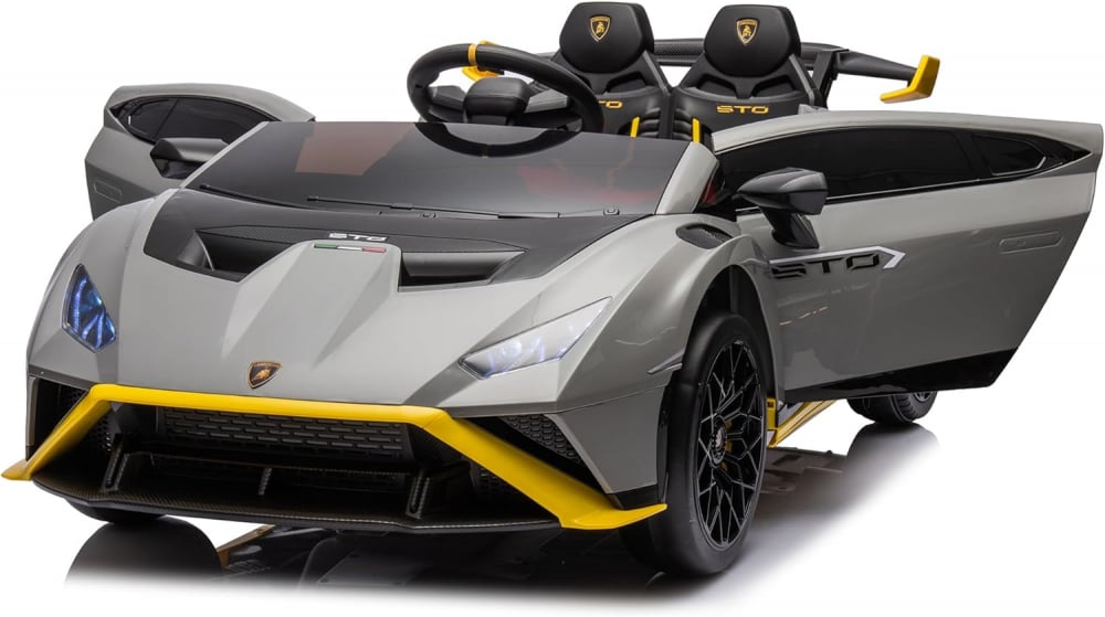 Masinuta electrica Lamborghini Huracan Sto drift Bluetooth 500W gri copii 3-5 ani