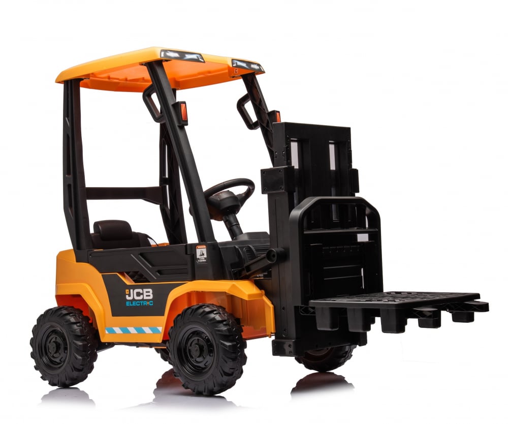 Motostivuitor electric Jcb 12V pentru copii 2-5 ani cu telecomanda si centura siguranta