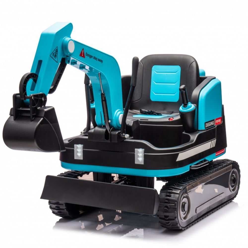 Excavator electric Kinderauto X7 12V cu telecomanda si scaun tapitat