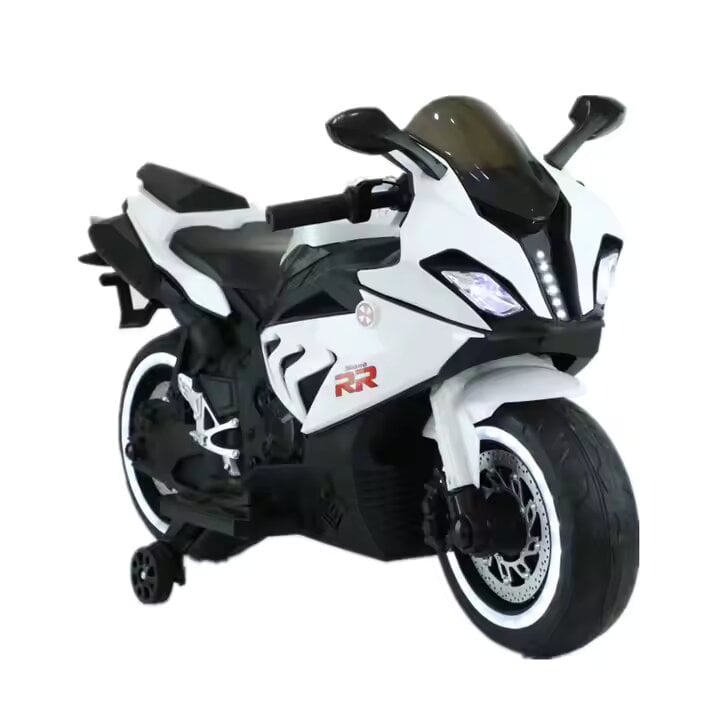 Motocicleta electrica copii Kinderauto B919 bluetooth 90W baterie 12V alb
